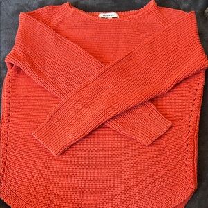 Sandwich Vibrant Knit Sweater in Orange/Coral